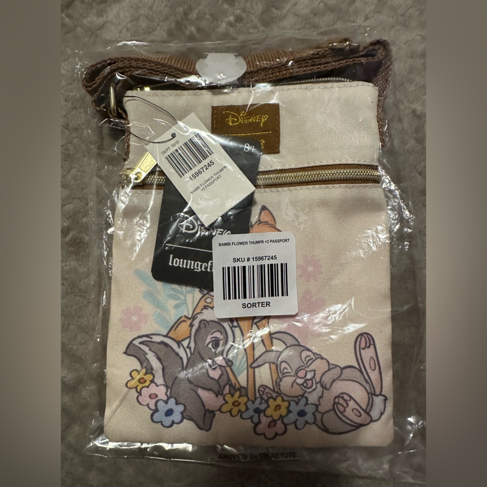Disney Crossbody Bag - Cream with Brown Strap - Picture 2 of 3